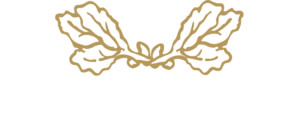 Illustration of an olive leaf, in gold.