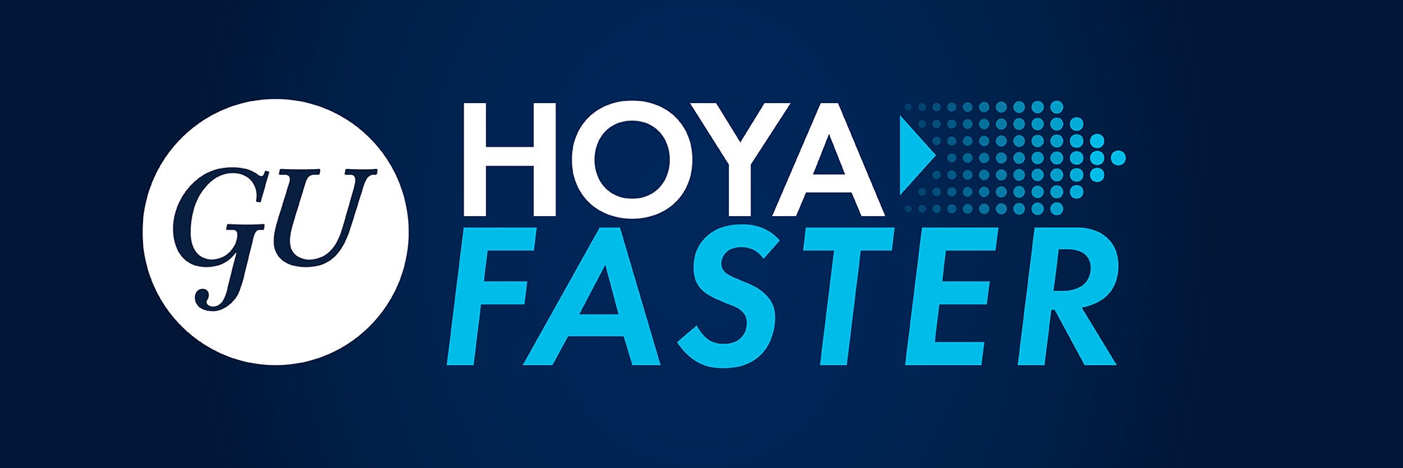 Georgetown University Hoya Faster.
